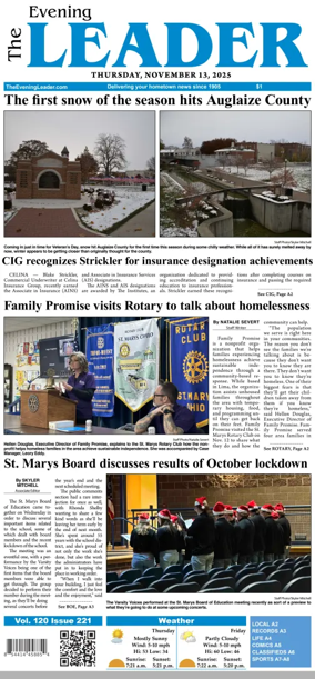 Cover of The Evening Leader