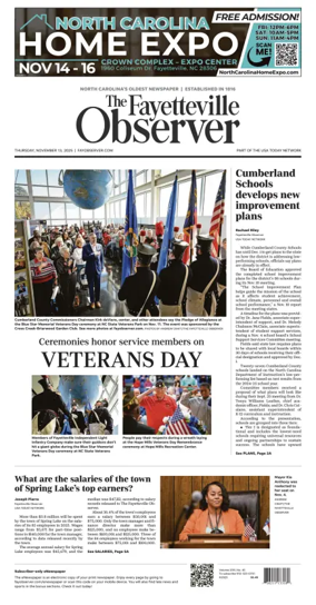 Cover of The Fayetteville Observer