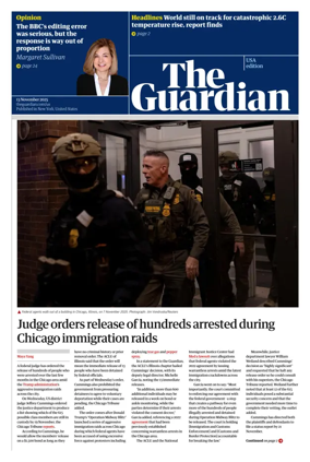 Cover of The Guardian (USA)