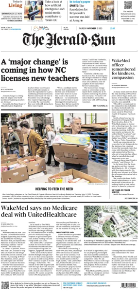 Cover of The Herald Sun