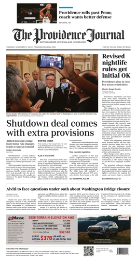 Cover of The Providence Journal