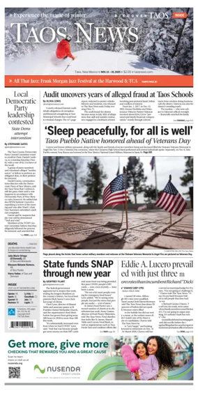Cover of The Taos News
