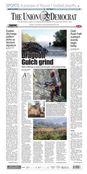 Cover of The Union Democrat