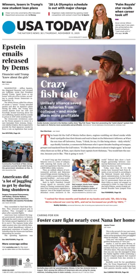 Cover of USA TODAY US Edition