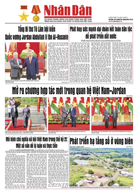 Cover of Nhan Dan newspaper