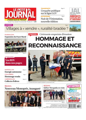 Cover of Le Petit Journal - L'hebdo local de l'Hérault