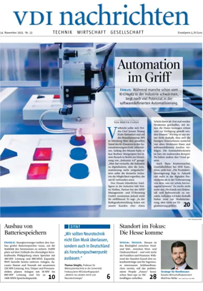 Cover of VDI Nachrichten