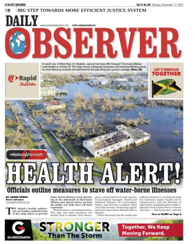 Cover of Daily Observer (Jamaica)