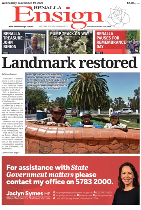 Cover of Benalla Ensign