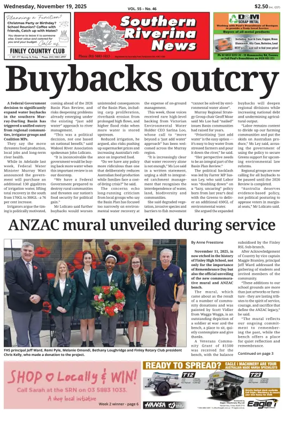 Cover of Southern Riverina news