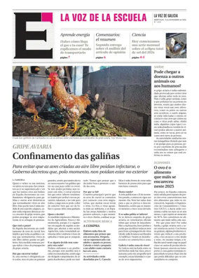 Cover of La Voz de Galicia (Arousa) - La Voz de la Escuela