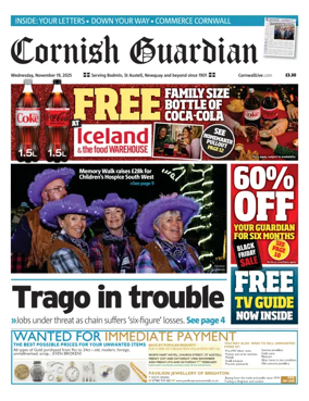 Cover of Cornish Guardian (Newquay & the North Coast)