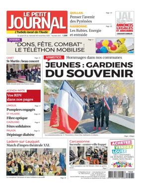 Cover of Le Petit Journal - L'hebdo local de l'Aude