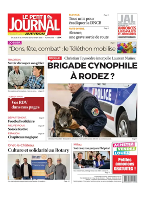 Cover of Le Petit Journal - L'hebdo local de l'Aveyron