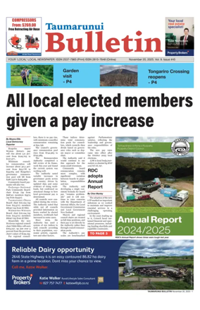 Cover of Taumarunui Bulletin