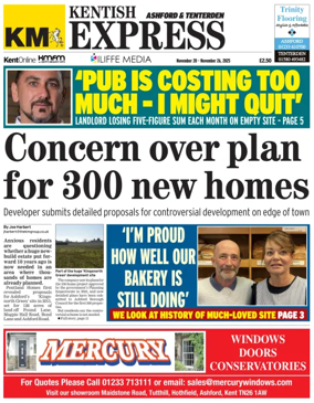 Cover of Kentish Express Ashford & District