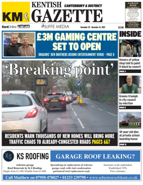 Cover of Kentish Gazette Canterbury & District