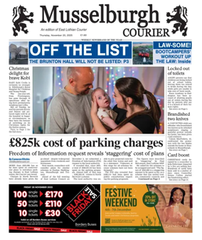 Cover of Musselburgh Courier