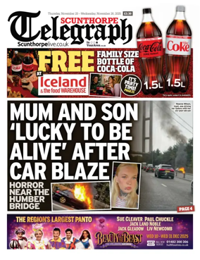 Cover of Scunthorpe Telegraph
