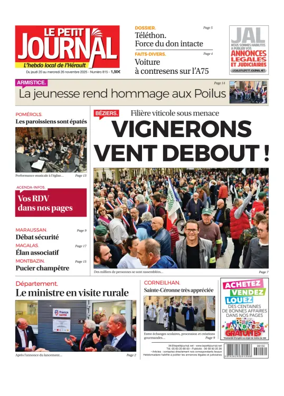 Cover of Le Petit Journal - L'hebdo local de l'Hérault