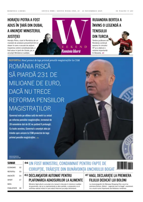 Cover of Romania Libera - Friday Edition