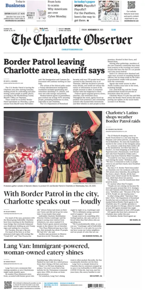Cover of The Charlotte Observer