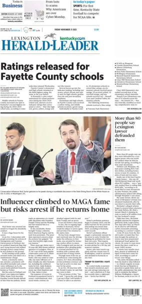 Cover of Lexington Herald-Leader