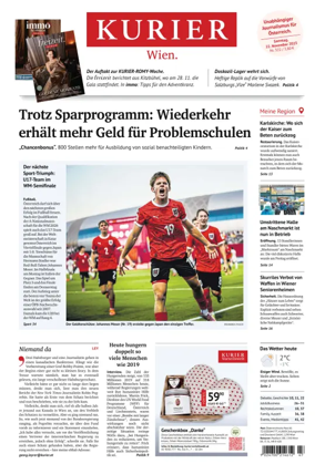 Cover of Kurier (Samstag)