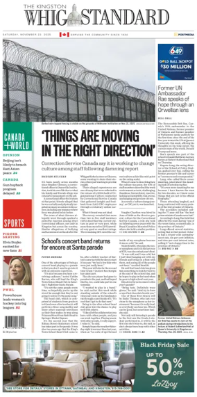 Cover of Kingston Whig-Standard