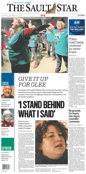Cover of The Sault Star
