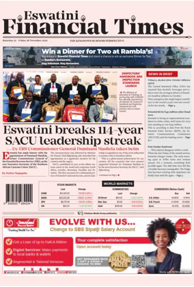 Cover of Eswatini Financial Times