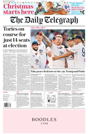 Cover of The Daily Telegraph - Saturday