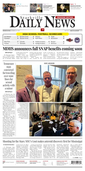 Cover of Starkville Daily News