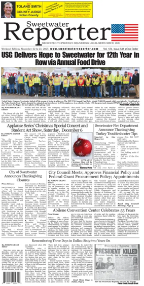 Cover of Sweetwater Reporter