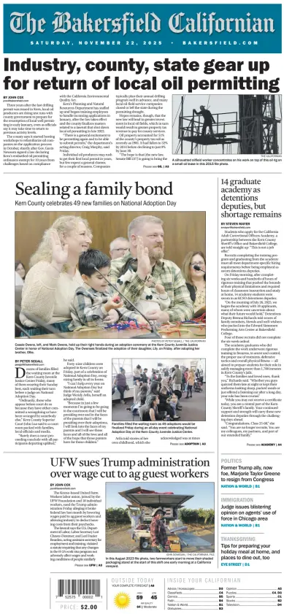 Cover of The Bakersfield Californian