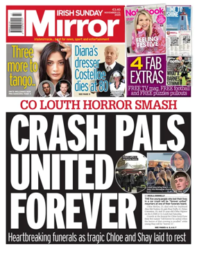 Cover of Irish Sunday Mirror