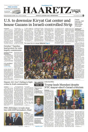 Cover of Haaretz english edition