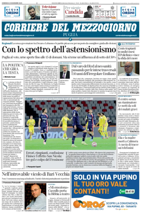 Cover of Corriere del Mezzogiorno (Puglia)