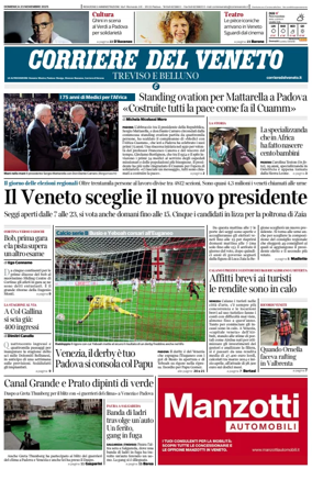 Cover of Corriere del Veneto (Treviso e Belluno)