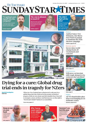 Cover of Sunday Star-Times