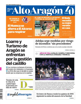 Cover of Diario del Alto Aragón