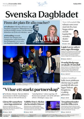 Cover of Svenska Dagbladet