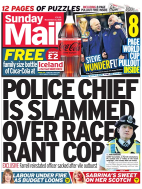 Cover of Sunday Mail (UK)