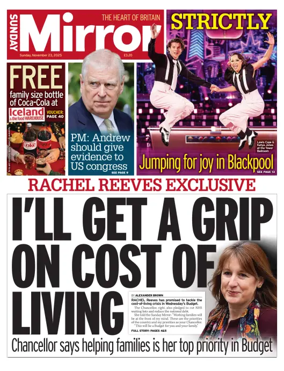 Cover of Sunday Mirror