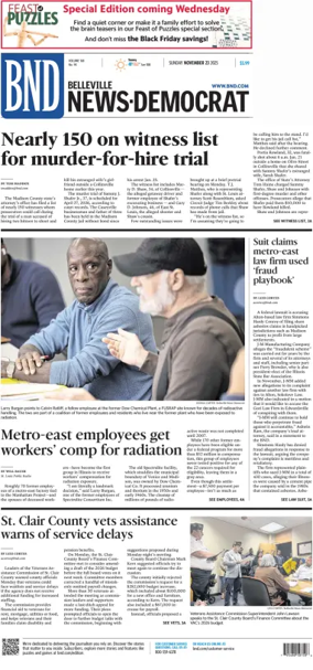 Cover of Belleville News-Democrat (Sunday)