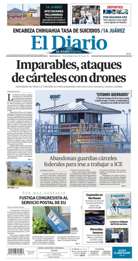 Cover of El Diario de El Paso