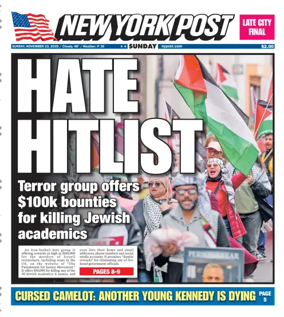 Cover of New York Post
