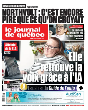 Cover of Le Journal de Quebec