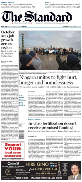Cover of The Standard (St. Catharines)