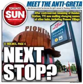 Cover of Toronto Sun